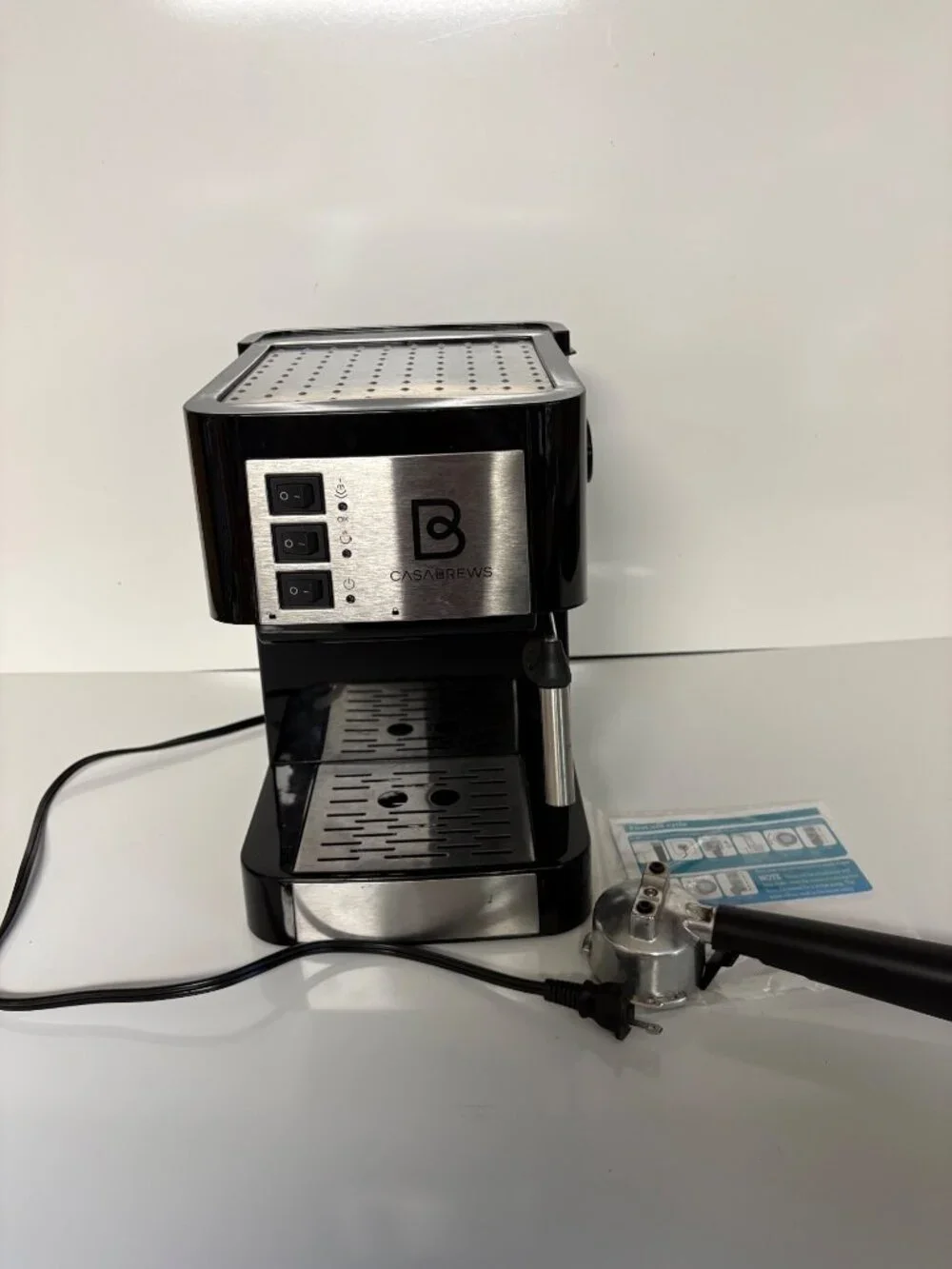 Casabrews Espresso Machine Compact with Milk Frother Wand